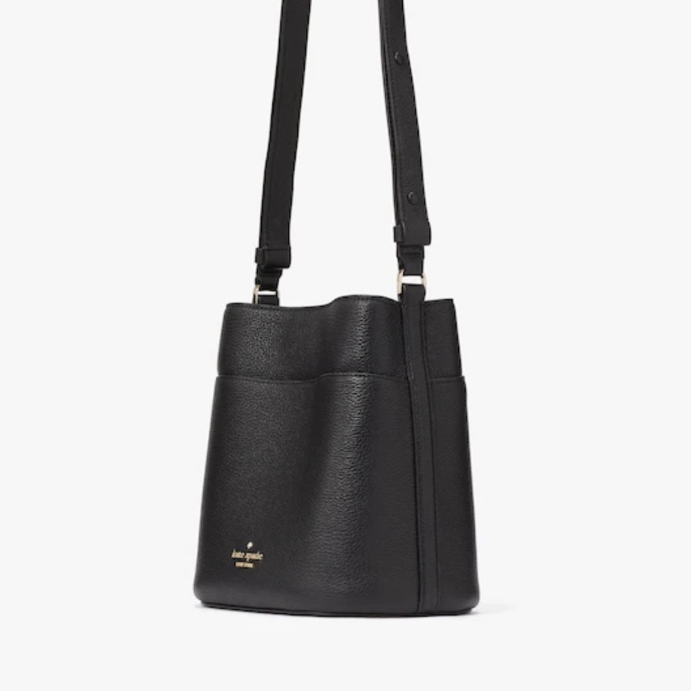 Kate Spade Leila Small Bucket Bag
COLOR:
Black 
NWT - Picture 4 of 16